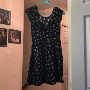 Navy Floral Dress